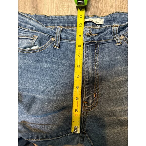 Kancun Blue Womens 9/28 Slim Fit Jeans Stretch Denim Distressed Detail Casual Ev - Picture 6 of 8